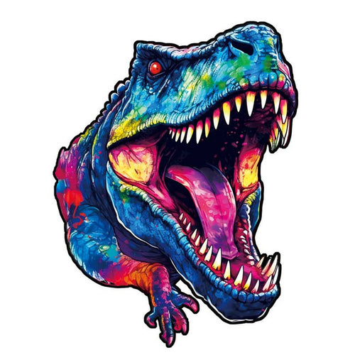 Puzzle 2D in legno - Dinosauro Freddo