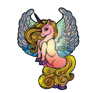 Puzzle 2D in legno - Unicorno Alato
