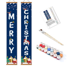 Carica l'immagine nel visualizzatore di Gallery, Dipingere con i Numeri Decorazioni per Porte - Saluti di Babbo Natale