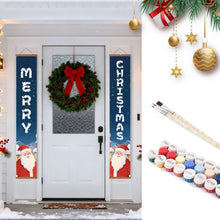 Carica l'immagine nel visualizzatore di Gallery, Dipingere con i Numeri Decorazioni per Porte - Allegria di Babbo Natale Figured'Art