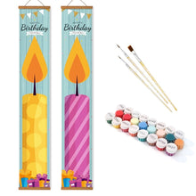 Carica l'immagine nel visualizzatore di Gallery, Dipingere con i Numeri Decorazioni per Porte - Festone di Compleanno 1