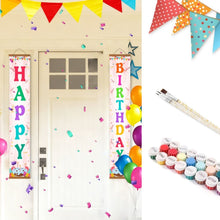 Carica l'immagine nel visualizzatore di Gallery, Dipingere con i Numeri Decorazioni per Porte - Happy Birthday Figured'Art