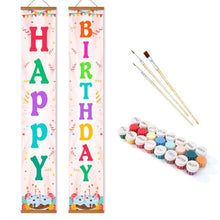 Carica l'immagine nel visualizzatore di Gallery, Dipingere con i Numeri Decorazioni per Porte - Happy Birthday