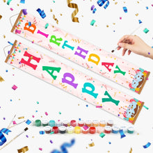 Carica l'immagine nel visualizzatore di Gallery, Dipingere con i Numeri Decorazioni per Porte - Happy Birthday