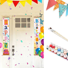 Carica l'immagine nel visualizzatore di Gallery, Dipingere con i Numeri Decorazioni per Porte - Bandiere Festive Figured'Art