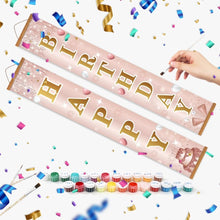 Carica l'immagine nel visualizzatore di Gallery, Dipingere con i Numeri Decorazioni per Porte - Festone Rosa