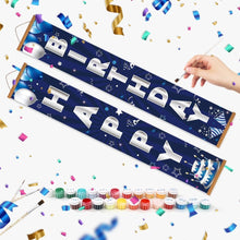 Carica l'immagine nel visualizzatore di Gallery, Dipingere con i Numeri Decorazioni per Porte - Festone Blu