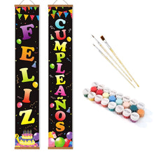 Carica l'immagine nel visualizzatore di Gallery, Dipingere con i Numeri Decorazioni per Porte - Ghirlanda Scintillante