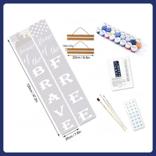 Carica l'immagine nel visualizzatore di Gallery, Dipingere con i Numeri Decorazioni per Porte - Festone Americano