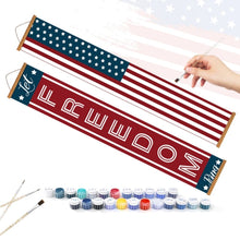 Carica l'immagine nel visualizzatore di Gallery, Dipingere con i Numeri Decorazioni per Porte - Ghirlanda a Stelle e Strisce