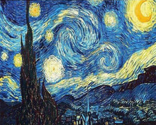Carica l'immagine nel visualizzatore di Gallery, Diamond Painting - Notte Stellata 40x50cm tela già incorniciata