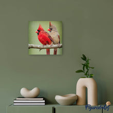 Carica l'immagine nel visualizzatore di Gallery, Diamond Painting - Due Uccelli Su Un Ramo