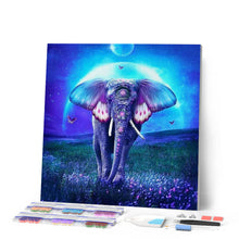 Carica l'immagine nel visualizzatore di Gallery, Diamond Painting - Elefante E Luna Piena