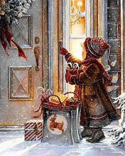 Carica l'immagine nel visualizzatore di Gallery, Diamond Painting - Ragazza Nella Notte Di Natale