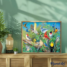 Carica l'immagine nel visualizzatore di Gallery, Diamond Painting - Uccelli Tropicali