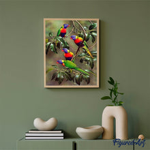 Carica l'immagine nel visualizzatore di Gallery, Diamond Painting - Pappagalli Testa Blu Sul Ramo