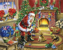 Carica l'immagine nel visualizzatore di Gallery, Diamond Painting - Babbo Natale E Cane
