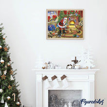 Carica l'immagine nel visualizzatore di Gallery, Diamond Painting - Babbo Natale E Cane