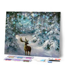 Carica l'immagine nel visualizzatore di Gallery, Diamond Painting - Cervo In Inverno