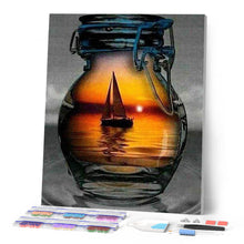 Carica l'immagine nel visualizzatore di Gallery, Diamond Painting - Barca A Vela E Vaso