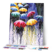 Carica l'immagine nel visualizzatore di Gallery, Diamond Painting - Ombrelli Sotto La Pioggia