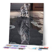 Carica l'immagine nel visualizzatore di Gallery, Diamond Painting - Da Gattino a Tigre