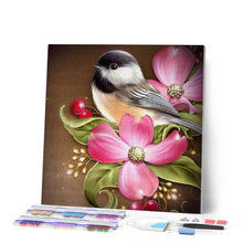 Carica l'immagine nel visualizzatore di Gallery, Diamond Painting - Uccellino E Fiori