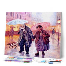 Carica l'immagine nel visualizzatore di Gallery, Diamond Painting - Coppia Sotto La Pioggia