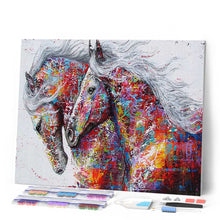 Carica l'immagine nel visualizzatore di Gallery, Diamond Painting - Coppia Di Cavalli