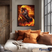 Carica l'immagine nel visualizzatore di Gallery, Diamond Painting - Cavallo Di Fuoco