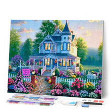 Carica l'immagine nel visualizzatore di Gallery, Diamond Painting - La villa e il suo giardino fiorito