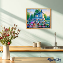 Carica l'immagine nel visualizzatore di Gallery, Diamond Painting - La villa e il suo giardino fiorito