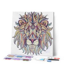 Carica l'immagine nel visualizzatore di Gallery, Diamond Painting - Leone Astratto