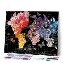 Carica l'immagine nel visualizzatore di Gallery, Diamond Painting - Mappamondo fiorito
