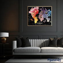 Carica l'immagine nel visualizzatore di Gallery, Diamond Painting - Mappamondo fiorito