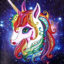 Carica l'immagine nel visualizzatore di Gallery, Diamond Painting - Unicorno Astratto