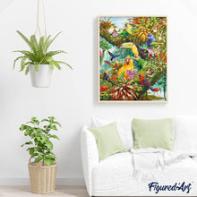 Carica l'immagine nel visualizzatore di Gallery, Diamond Painting - Il tucano e i suoi amici
