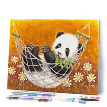 Carica l'immagine nel visualizzatore di Gallery, Diamond Painting - Panda sulla sua amaca