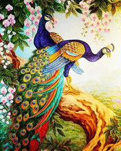 Carica l'immagine nel visualizzatore di Gallery, Diamond Painting - Pavoni Su Un Ramo
