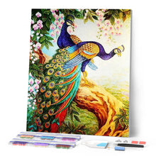 Carica l'immagine nel visualizzatore di Gallery, Diamond Painting - Pavoni Su Un Ramo