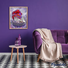 Carica l'immagine nel visualizzatore di Gallery, Diamond Painting - Gatto Con Cappello E Collana
