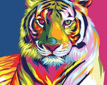 Carica l'immagine nel visualizzatore di Gallery, Diamond Painting - Tigre Colorata