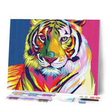 Carica l'immagine nel visualizzatore di Gallery, Diamond Painting - Tigre Colorata