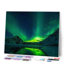 Carica l'immagine nel visualizzatore di Gallery, Diamond Painting - Aurora Boreale Verde