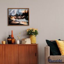 Carica l'immagine nel visualizzatore di Gallery, Diamond Painting - Spirito indiano e cavalli
