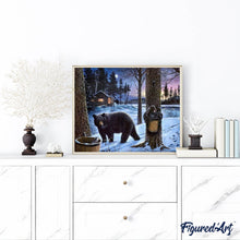 Carica l'immagine nel visualizzatore di Gallery, Diamond Painting - Orso Nella Neve