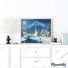 Carica l'immagine nel visualizzatore di Gallery, Diamond Painting - Villaggio Nella Neve
