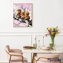 Carica l'immagine nel visualizzatore di Gallery, Diamond Painting - Tre Gattini Su Un Ramo