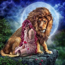 Carica l'immagine nel visualizzatore di Gallery, Diamond Painting - Il Leone E La Donna