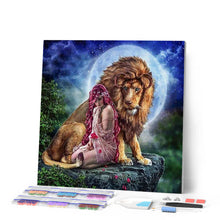 Carica l'immagine nel visualizzatore di Gallery, Diamond Painting - Il Leone E La Donna